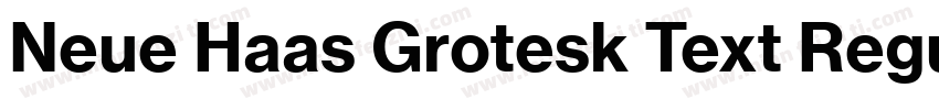 Neue Haas Grotesk Text Regular字体转换